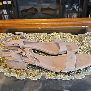 Journee Collection Tan Suede Sandals